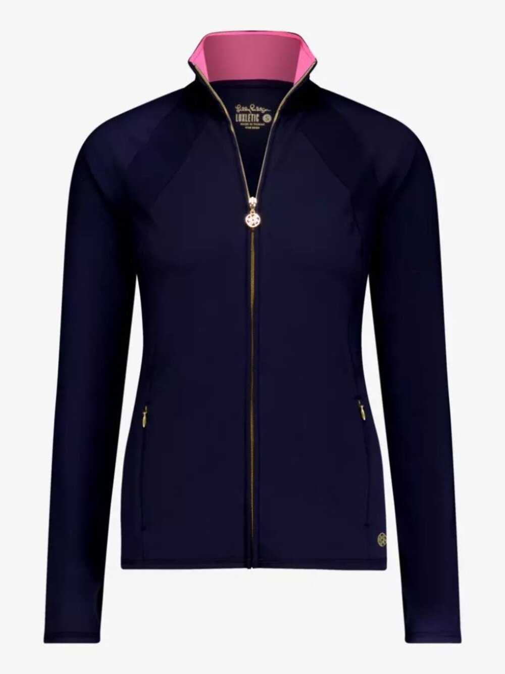 Lilly Pulitzer Luxletic Tennison Jacket XS True Navy UPF 50+ Style 006106